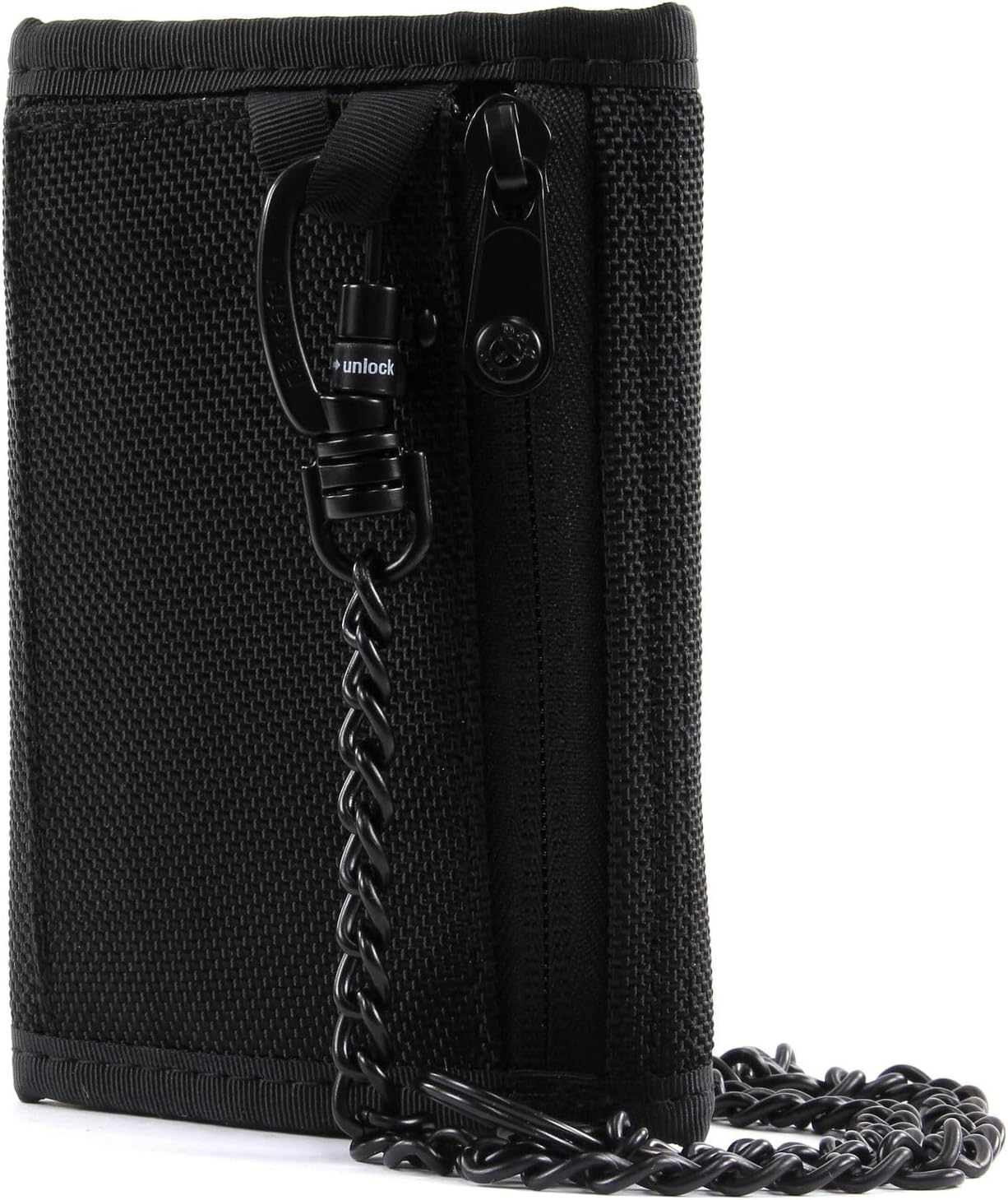 PacSafe Rfidsafe Z50 Rfid Blocking Tri-fold Black Travel Wallet, Black