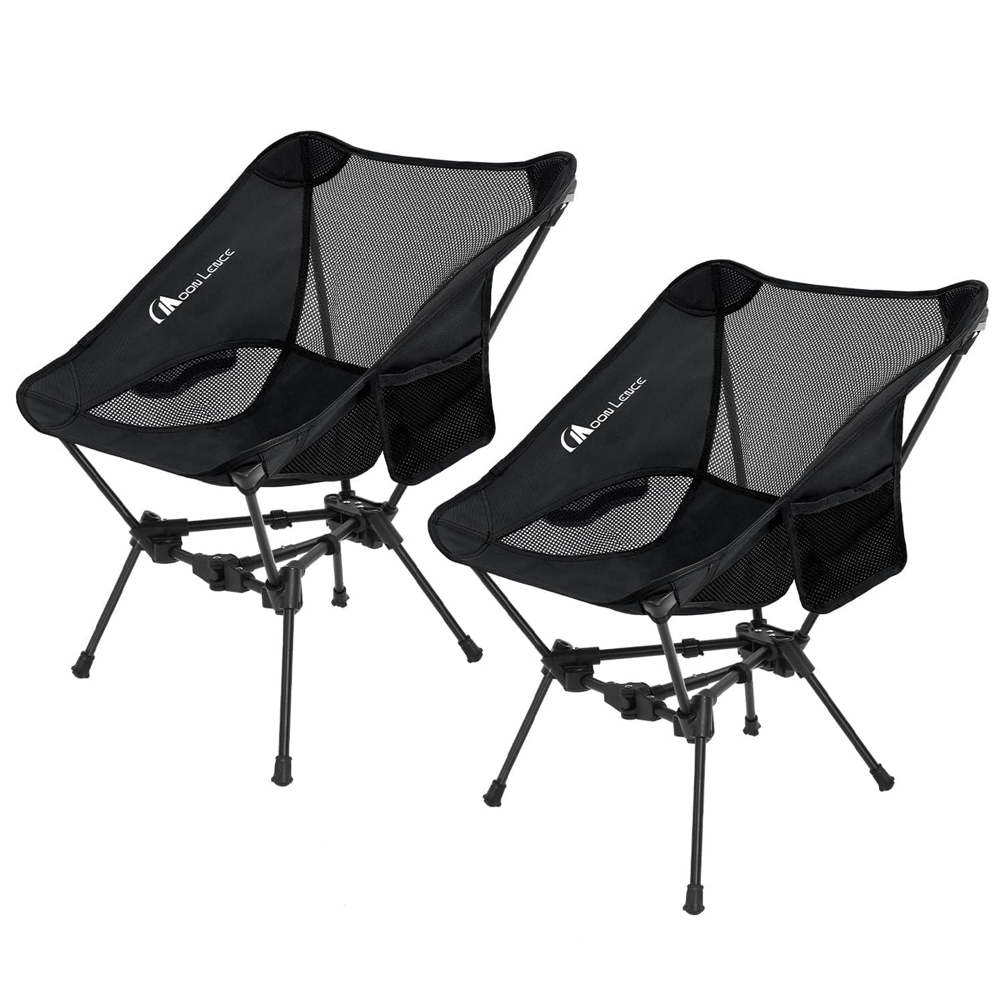 MOON LENCE 2 Pack Portable Camping Chairs Backpacking Chair - The 4th Generation Ultralight Folding