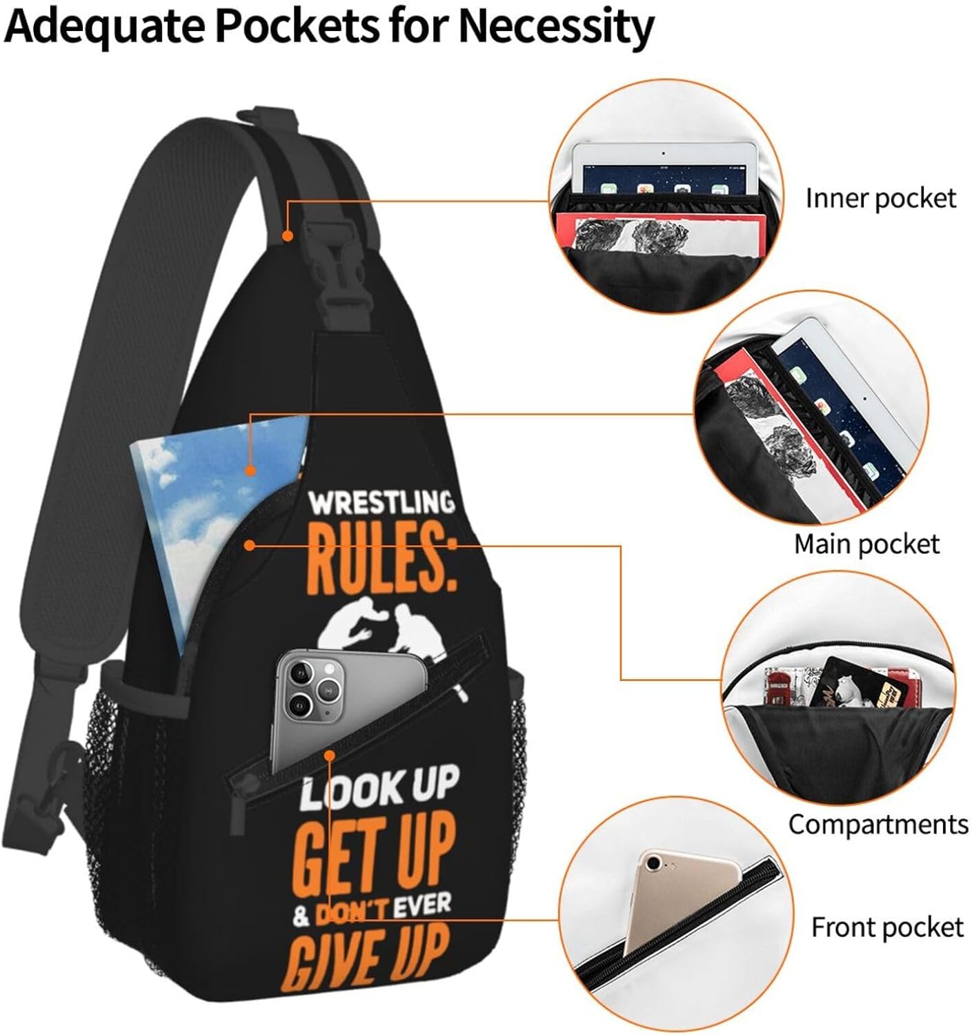 Sling Backpack Trendy Sling Bag Multipurpose Crossbody Sling Travel Hiking Crossbody Shoulder Backpack