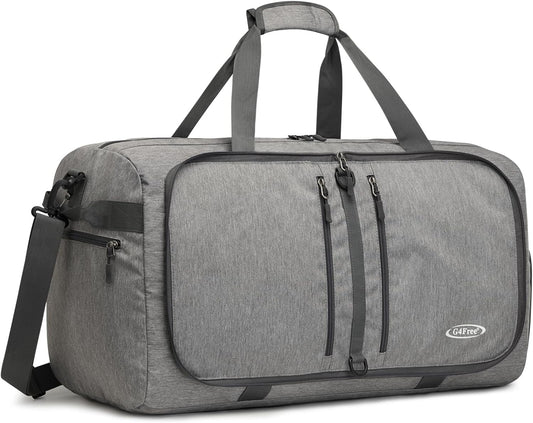 G4Free 40L/65L Foldable Duffel Bag, Water-Repellent Travel Backpack, Lightweight Carry Bag for Overnight Weekender Sports Men Women