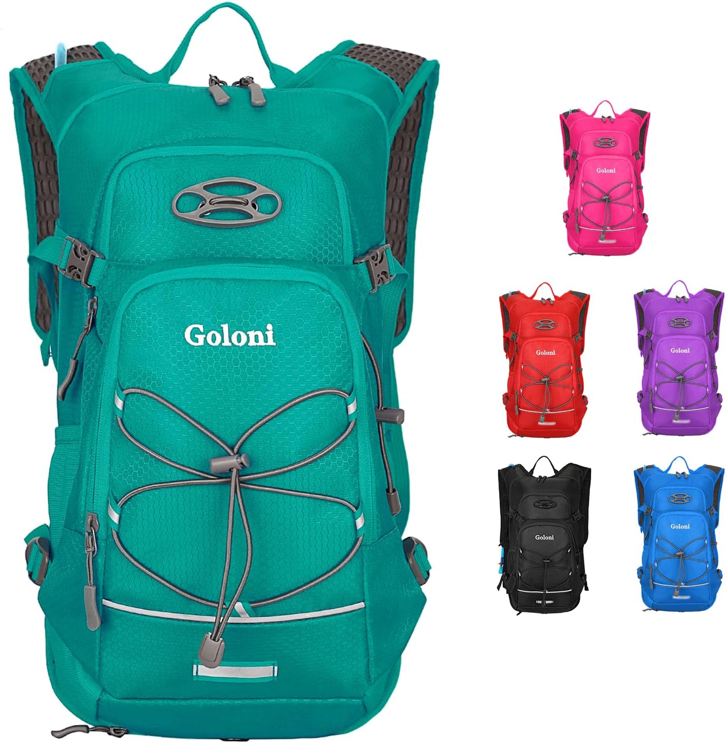 Hydration Backpack,Lightweight Hiking Backpack with 2L Water Bladder,Water Backpack for Biking, Running, Festival