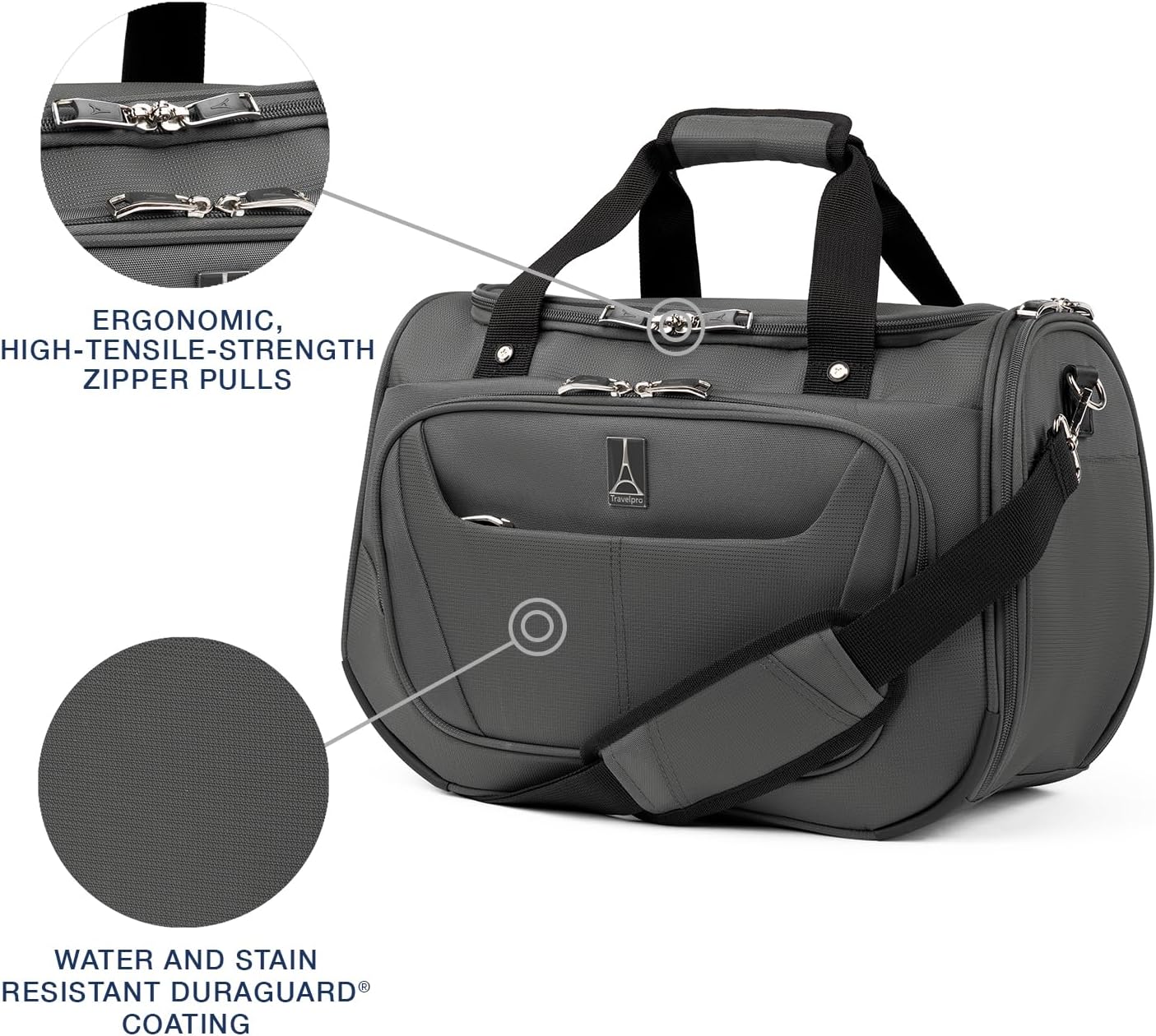 Travelpro Maxlite 5 Softside Expandable 2-Piece Luggage Set — Carry-On and Tote Bag — Shadow Grey