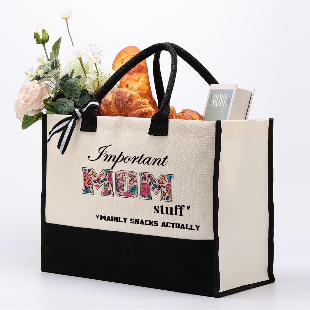 Gkwa Canvas Tote Bag for Gifting, Women Cotton Canvas Bag, Reusable Shopping Bag