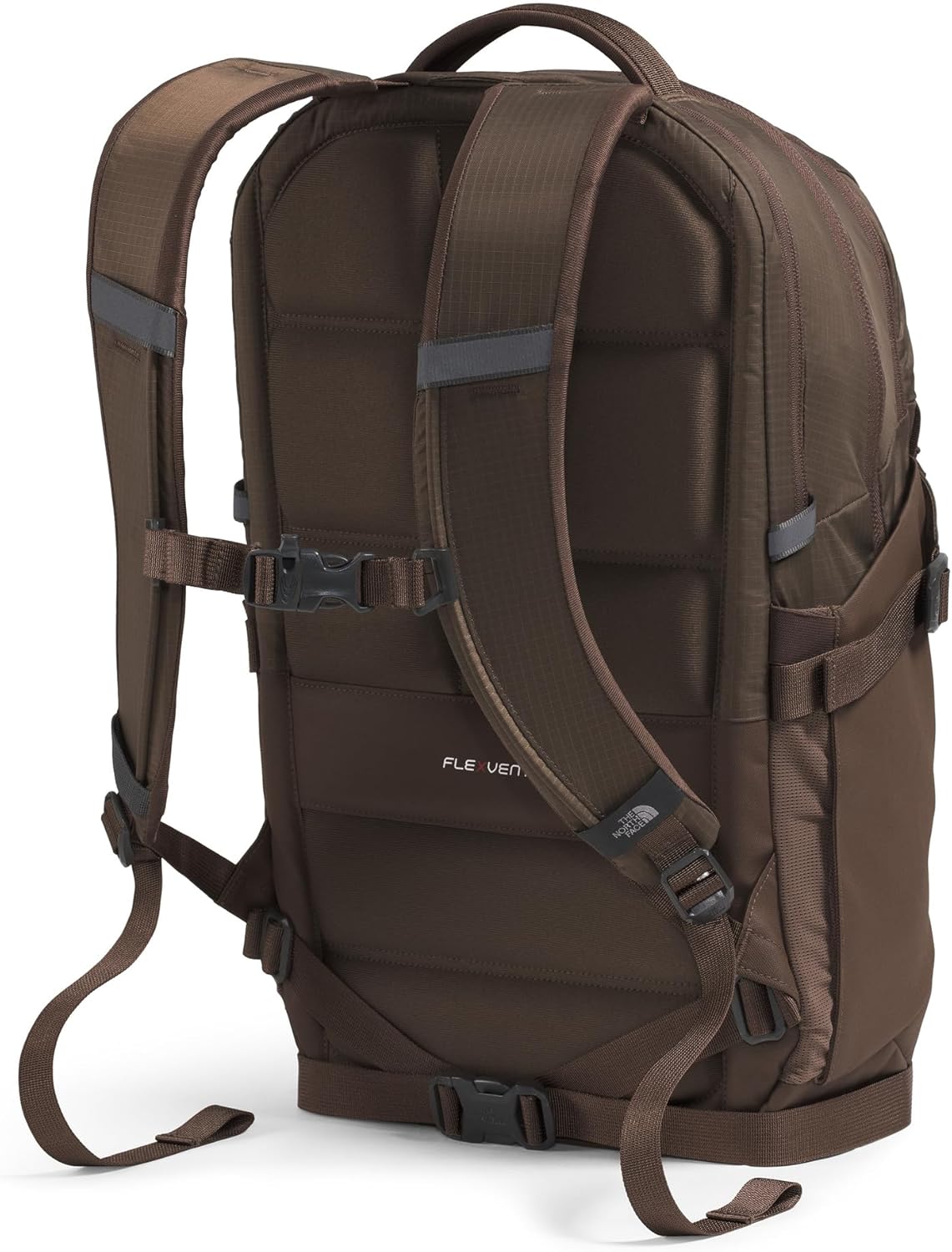 The North Face Recon Everyday Laptop Backpack | Daypack with Water Repellent Finish, 16" Laptop Sleeve, 2 Water Bottle Pockets, Smokey Brown/Latte, One Size