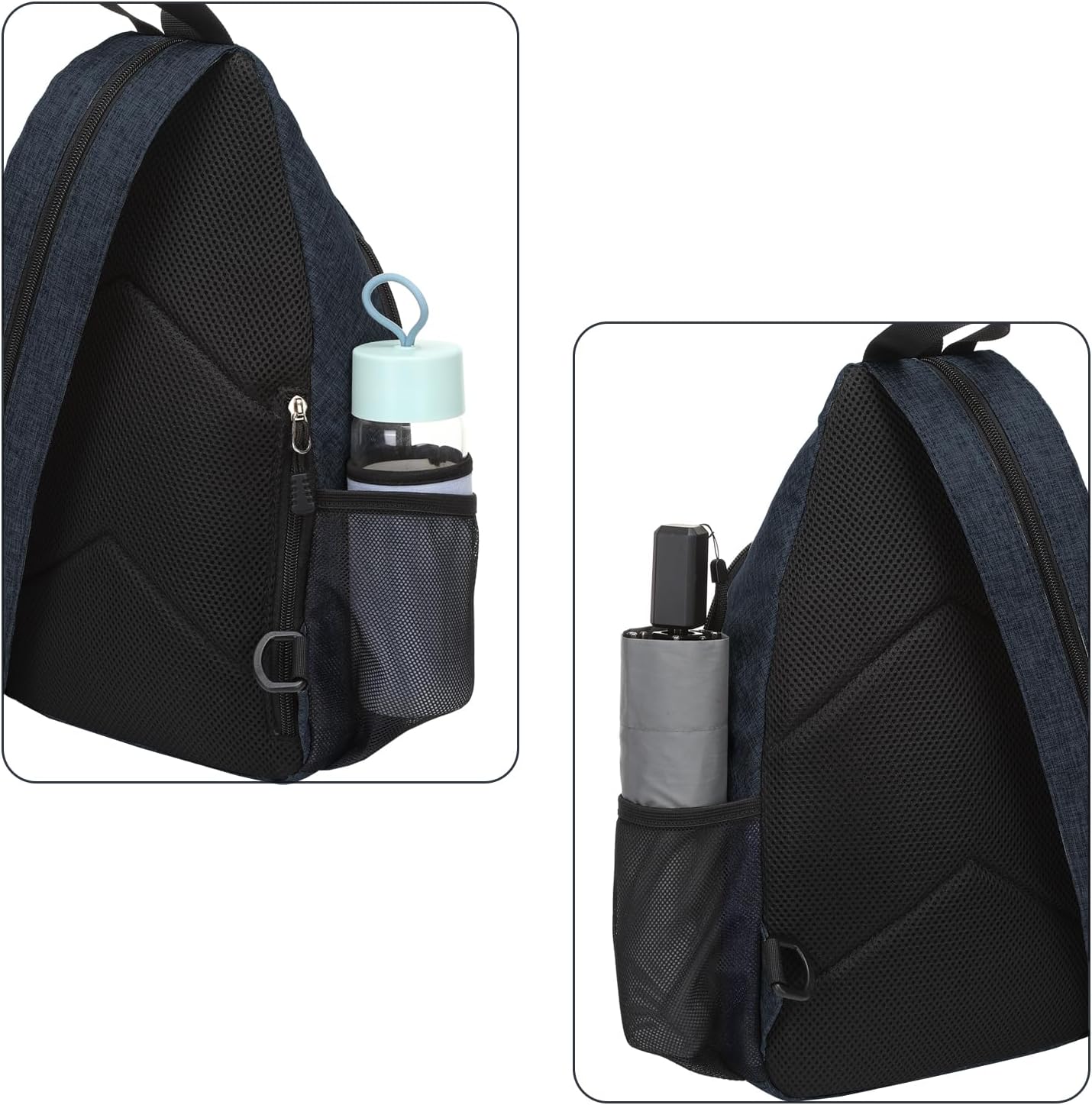 MOSISO Sling Backpack Travel Hiking Daypack, Crossbody Convertible Sling Bag with Front Pocket One Shoulder Chest Bag