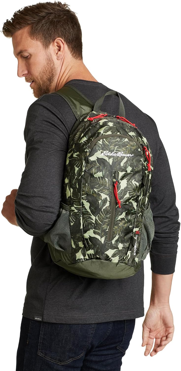 Eddie Bauer Stowaway Packable Backpack | Travel | Outdoor | Lightweight | Foldable | Durable |