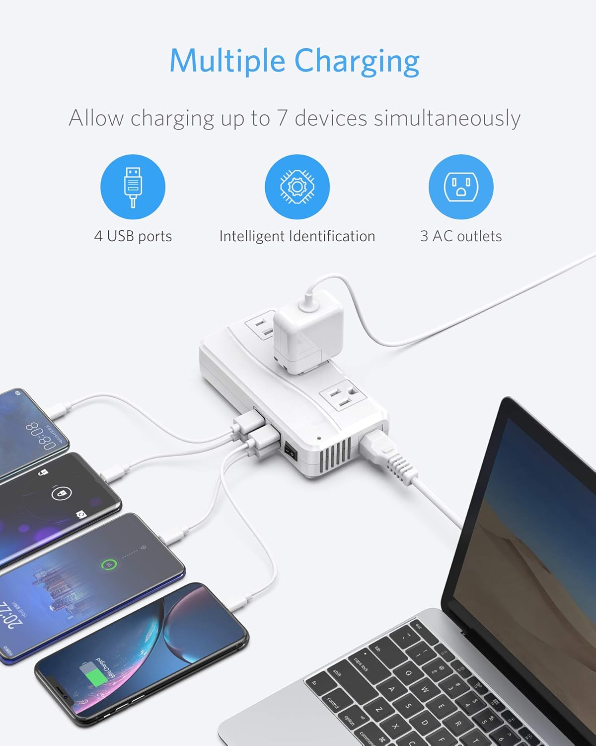 BESTEK 220v to 110v Voltage Converter, US to Europe Converter for Hair Straightener/Curling Iron, Power Converter for European Travel, (EU/UK/AU/JP/India/South Africa Universal Plug Adapter)