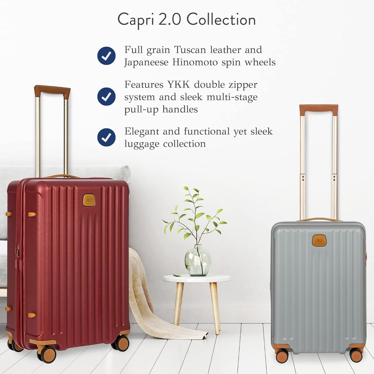 Bric's Capri 2.0 21-Inch Spinner - Luxury Carry On Luggage With Spinner Wheels - Lightweight