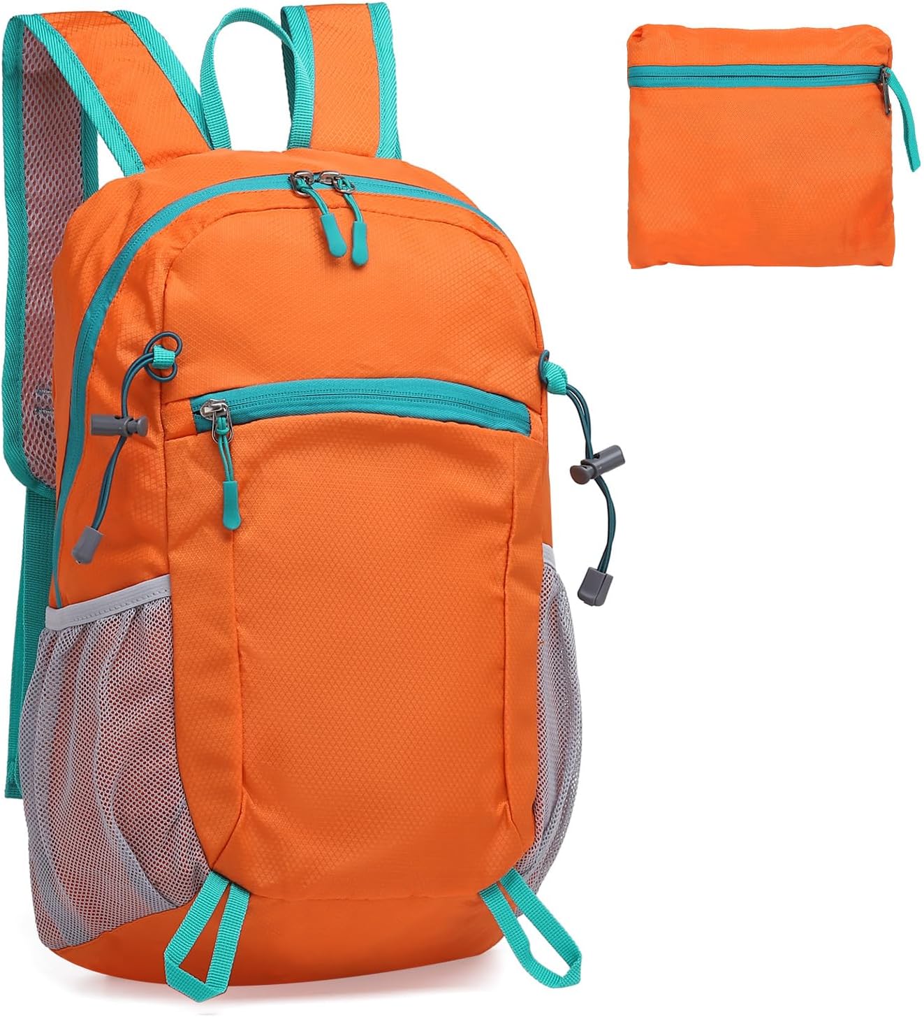 Hiking Daypack Packable, Camping Backpack Water Resistant Lightweight Polyester for Men Women