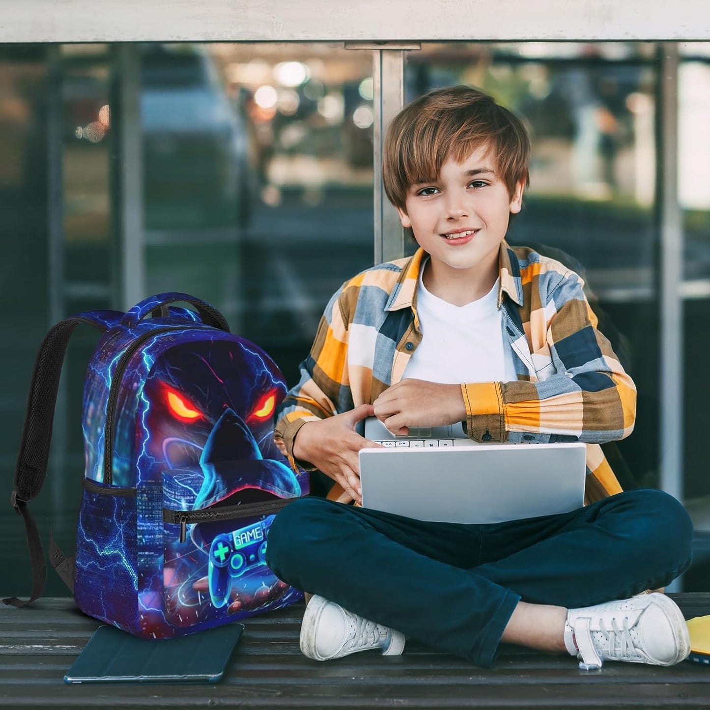Boys Backpack for Kids School Game Boy Backpacks for Children Teens Elementary Middle School Boys Backpacks Ages 8-16 Gaming Waterproof Lightweight Backpack