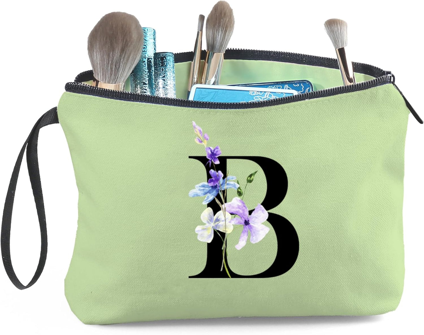 Birthday Inspirational Bridesmaid Proposal Team Small Gifts for Women Mom Aunt Teacher Sister Coworkers Makeup Cosmetic Bag Travel with Mirror Mothers Day Christmas Graduation B