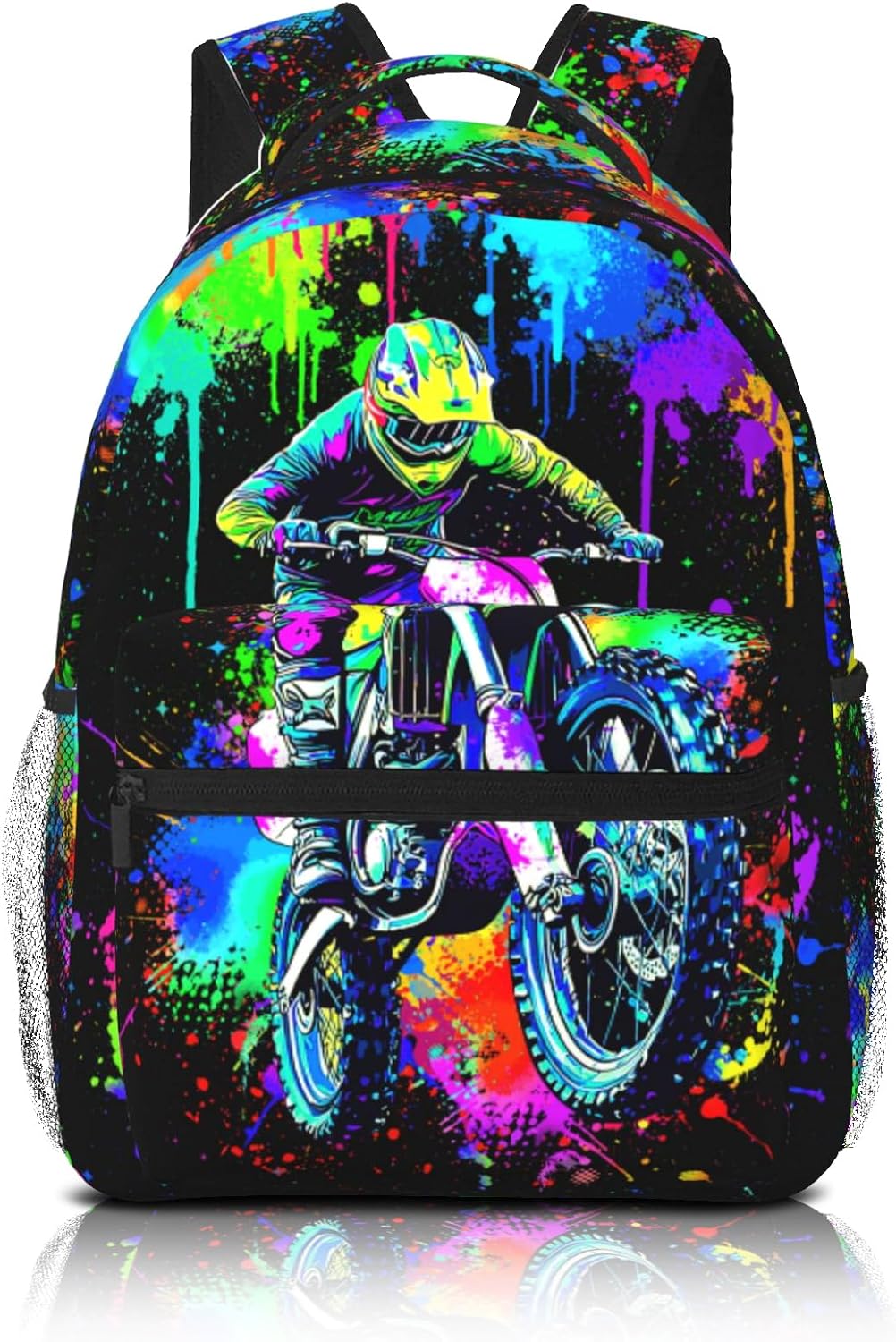 Motocros Backpack For Boys Motocros Dirt Bike Boys Backpack For Kids Children Teens Elementary