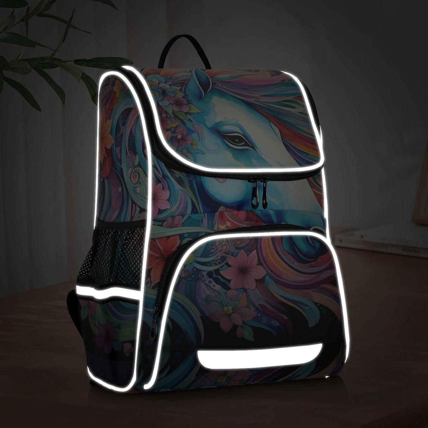 Ethnic Horse Cute Backpack For Girls Kids Backpack Boys Teen School Bag Bookbag Travel Daypacks