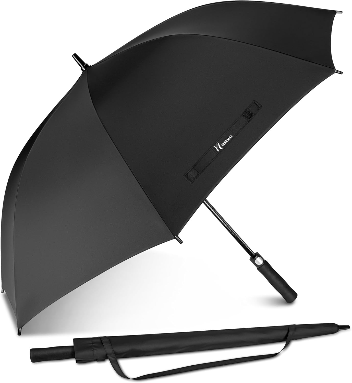 NINEMAX Golf Umbrella 51/54/62/68 Inch Automatic Open, Large Double Canopy Vented Oversize Stick Umbrellas Extra Large Windproof Waterproof for Rain