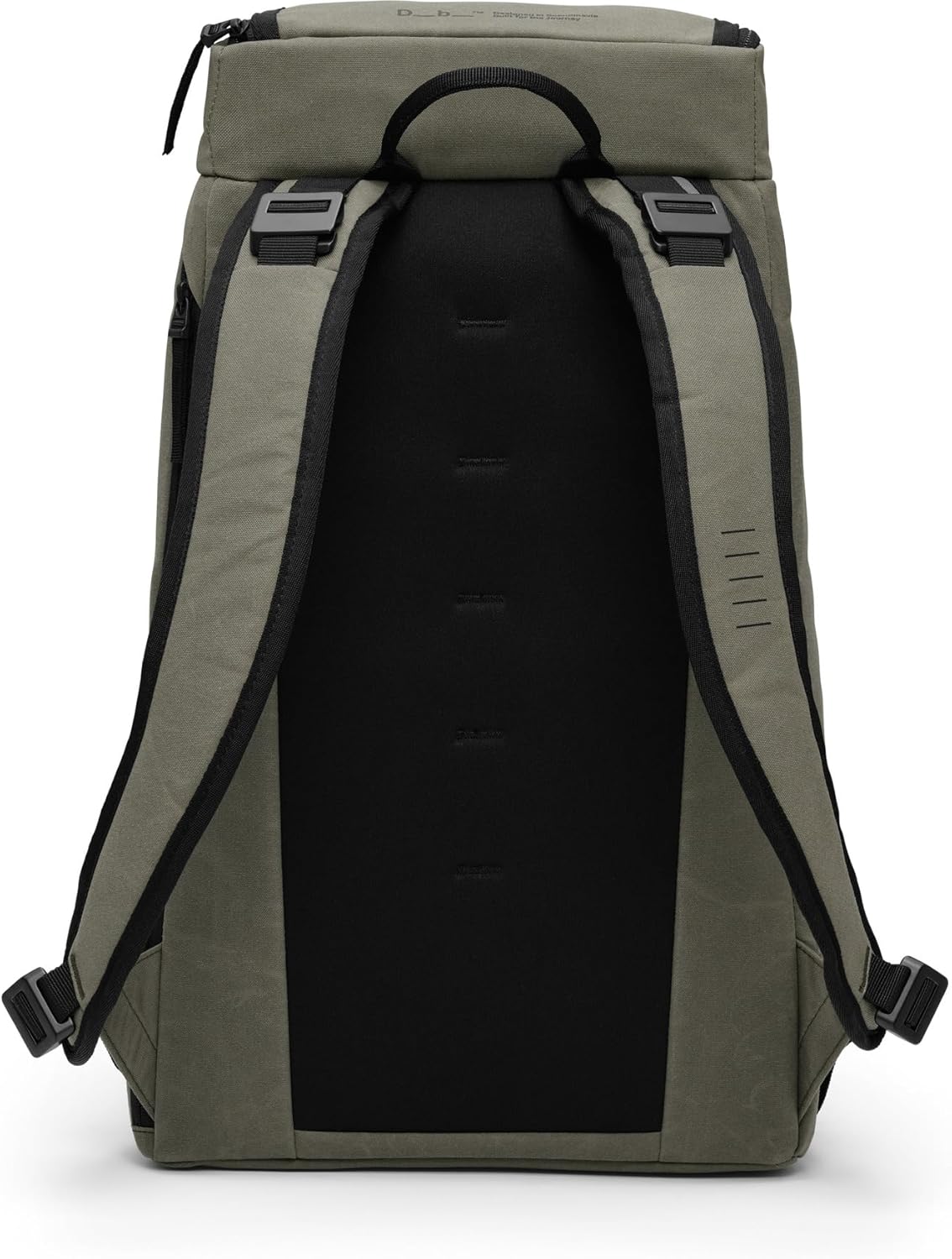 Db Journey The Hugger Backpack - Durable Travel Backpack with Laptop Compartment & Pockets for Work, Luggage Backpack with Roller Bag Hook Up System, 25L - Forest Green