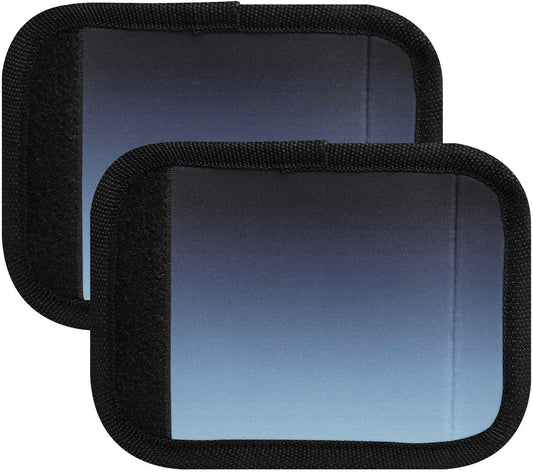 Blue Gradient Black 4 Pack Luggage Handle Wraps Covers for Suitcase Identifiers Bag Tags Travel Accessories