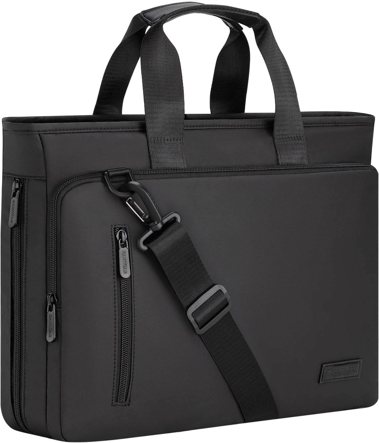 RAINYEAR 15.6 Inch Laptop Bag for Men Women, Waterproof Expandable Laptop Shoulder Bag Large Capacity Computer Carrying Bag Briefcase