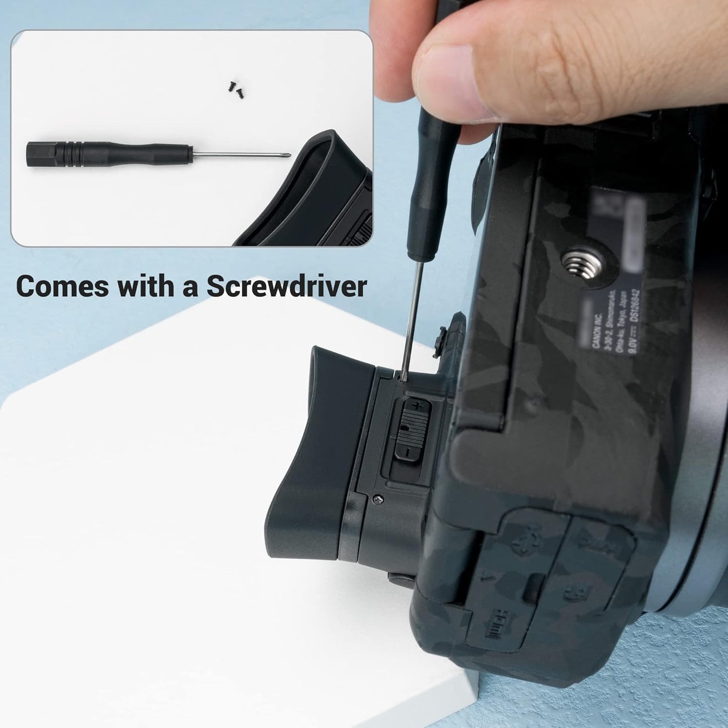 EOS R10 Eyecup Eyepiece，Soft Silicon Extended Camera Eye Cup Viewfinder Special Designed for Canon EOS R10 Mirrorless Camera