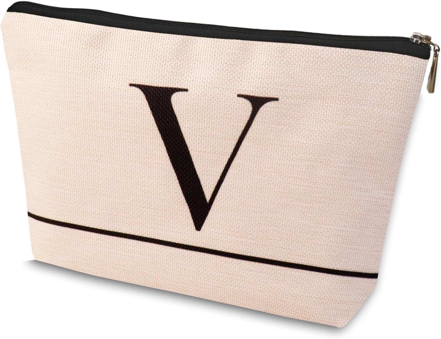 Letter A-Z Initial Personalized Makeup Bags, Birthday Gifts for Women, Monogrammed Gifts for Women