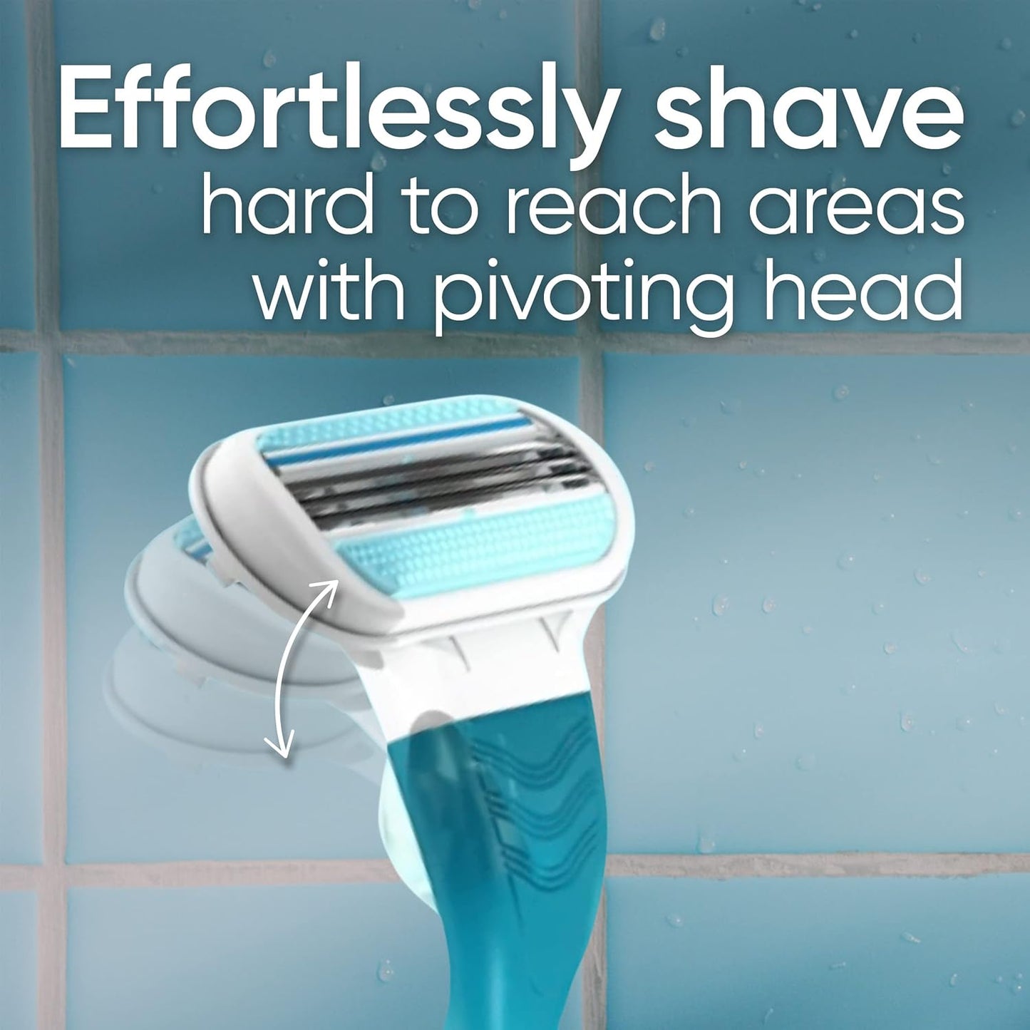 Gillette Venus Smooth Women's Razor - 1 handle + 2 refills (Pack of 2)
