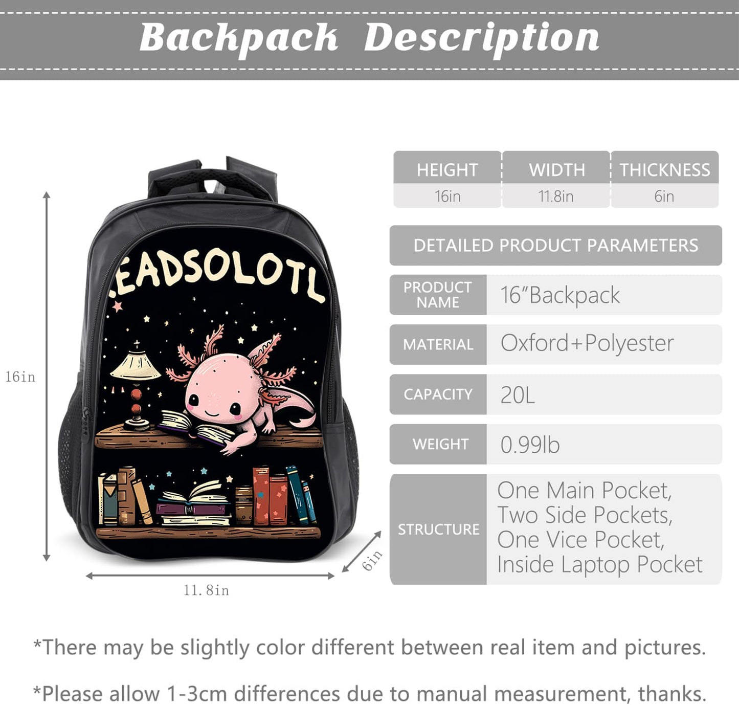 Kids Backpack School Bookbag 16inch Schoolbag With Lunch Box Bag And Pencil Case Set For Boys Girls