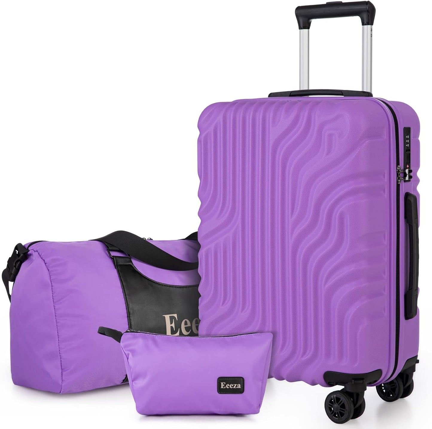 Suitcase Set 3 Piece 20-inch Carry on Luggage with Wheels ABS Hard Shell Lightweight and TSA Lock