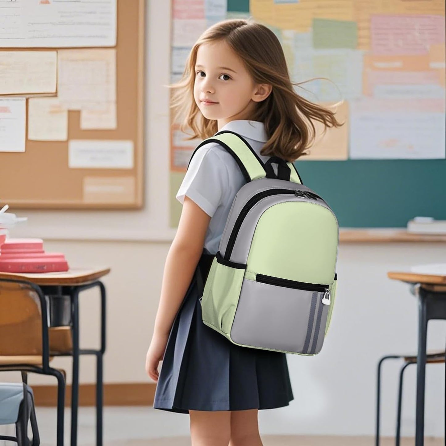 Kids Backpack for Boys Kindergarten School Backpack 14 inch Bookbag for Boys 4-8
