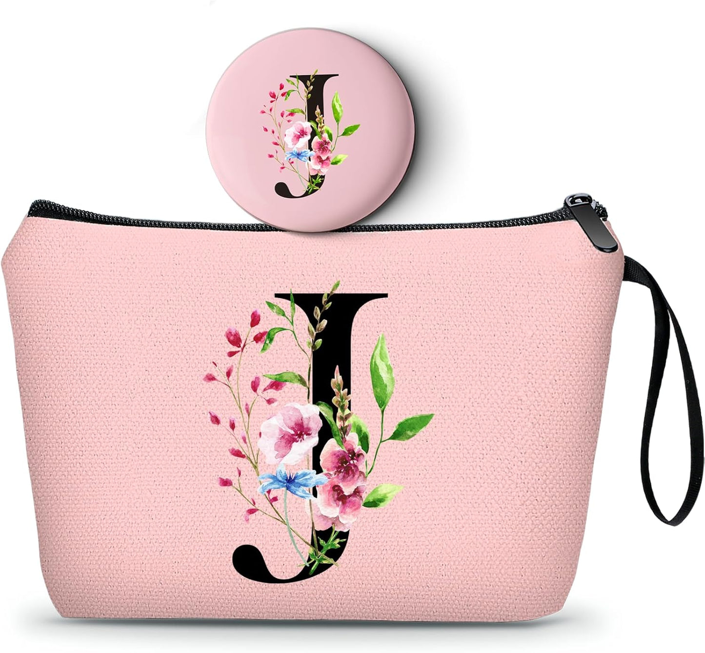 Birthday Inspirational Bridesmaid Proposal Team Small Gifts for Women Mom Aunt Teacher Sister Coworkers Makeup Cosmetic Bag Travel with Mirror Mothers Day Christmas Graduation J