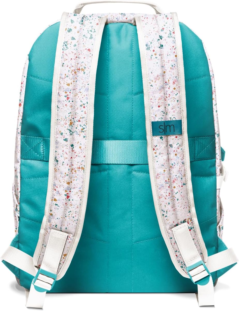 Simple Modern Ellis Backpack for School | Elementary Middle and High School Bookbag for Kids and Teens | Girls and Boys | Cream Terrazzo