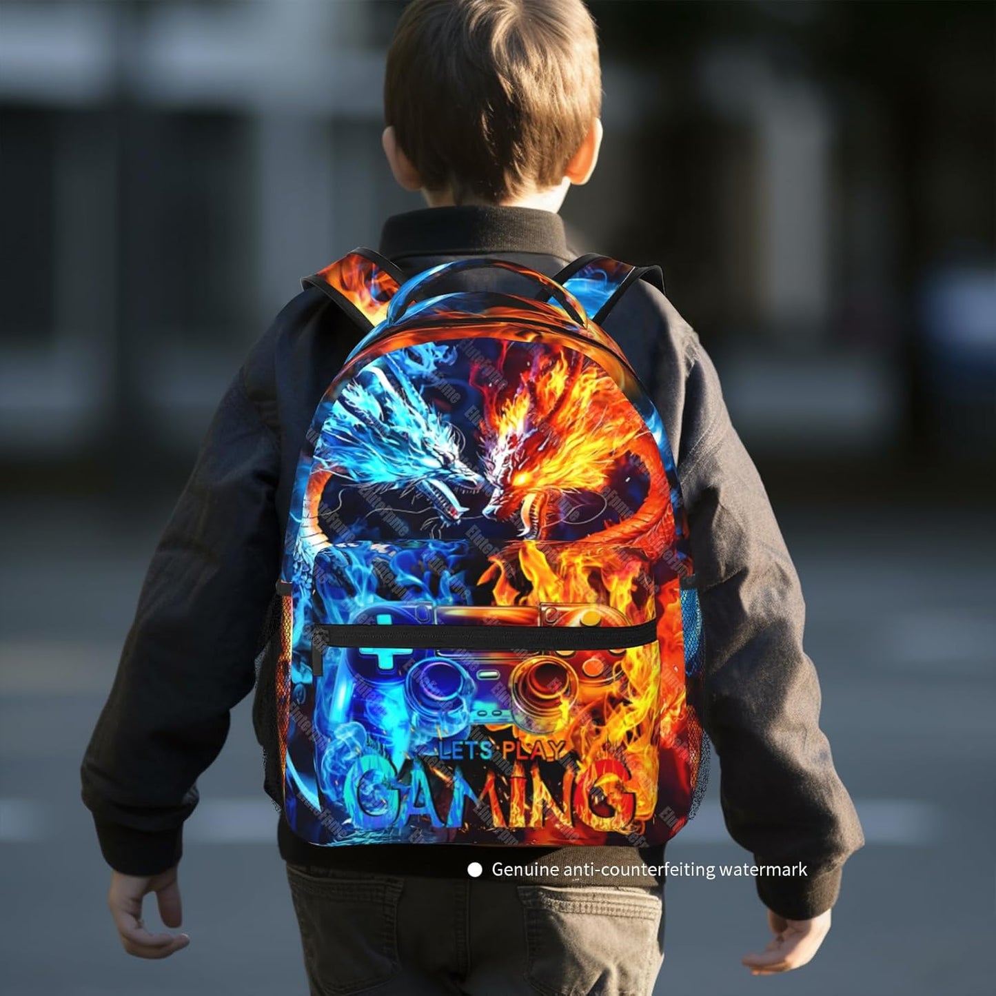 Kids Backpack For Boys Game Boys Backpack For Kids' Backpacks Children Teens Elementary Middle School Students Video Game Bookbag Travel Back Pack for Age 6-18