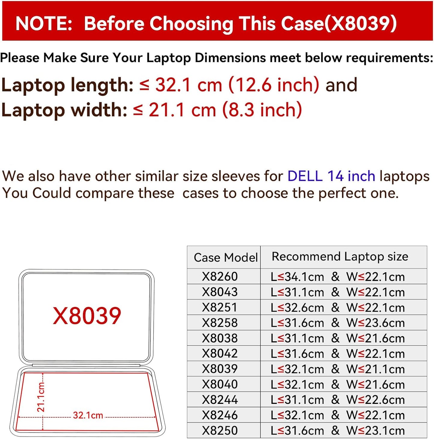 Smatree Hard EVA Protective Sleeve Compatible for 14.5inch DELL 14 Premium DA14250,for 14.5inch XPS 14 9440,for 14inch Latitude 5450/5431/5440,for 14inch Precision 3490/3480 Workstation Case (X8039)