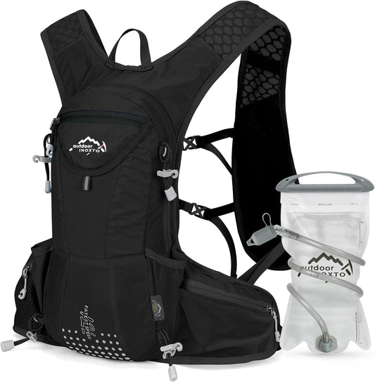Hydration Pack Backpack, Lightweight Water Backpack with 2L Leakproof Hydration Bladder Daypack for Men Women,Running Hydration Vest for Outdoor Trail