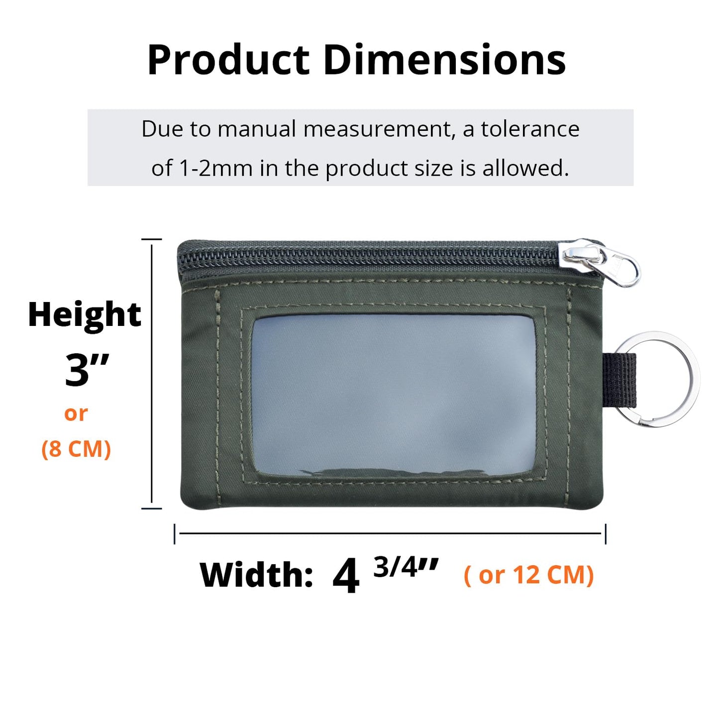 APTENSKO RFID Blocking Travel Wallet with Adjustable Lanyard, Small Nylon Zipper Pouch and Badge