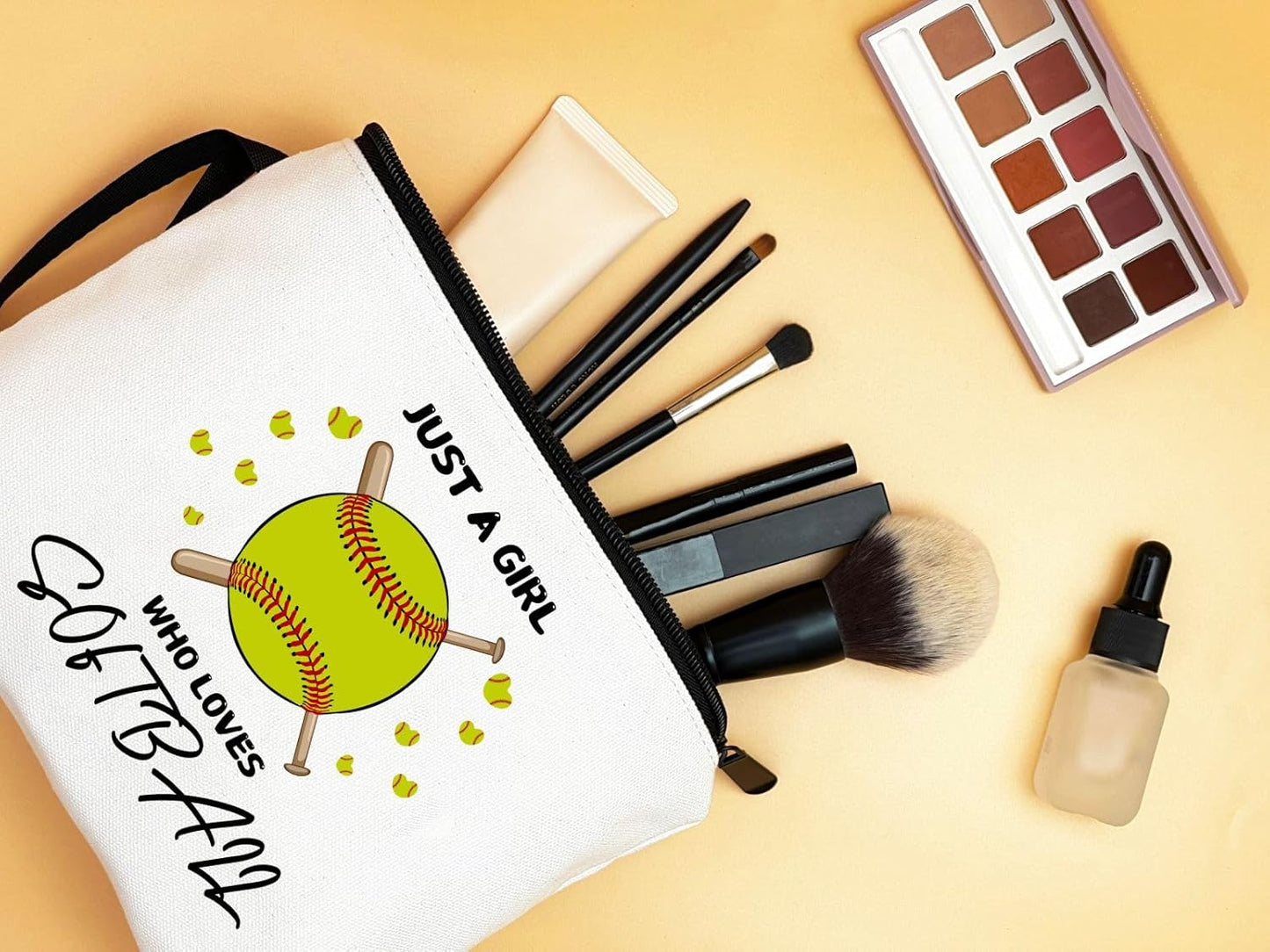 Softball Accessories for Girls,Graduation Gifts for Her,Softball Party Favors,Softball Cosmetic Bag,Softball Gift Bags,Birthday Gifts for Women Her Bff Bestie Best Friend Sister