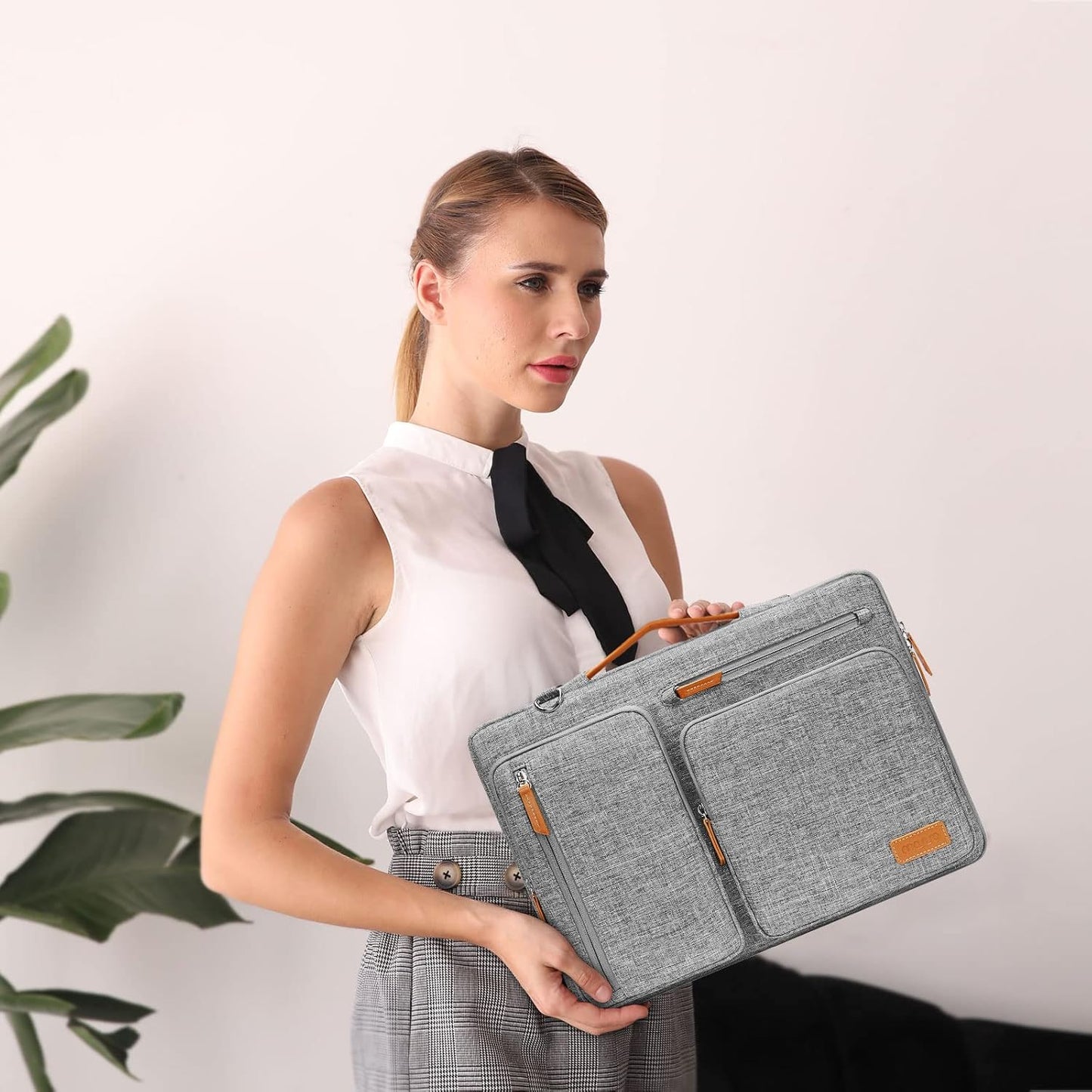 MOSISO 360 Protective Laptop Shoulder Bag,15 inch Computer Bag Compatible with MacBook Air M4 M3