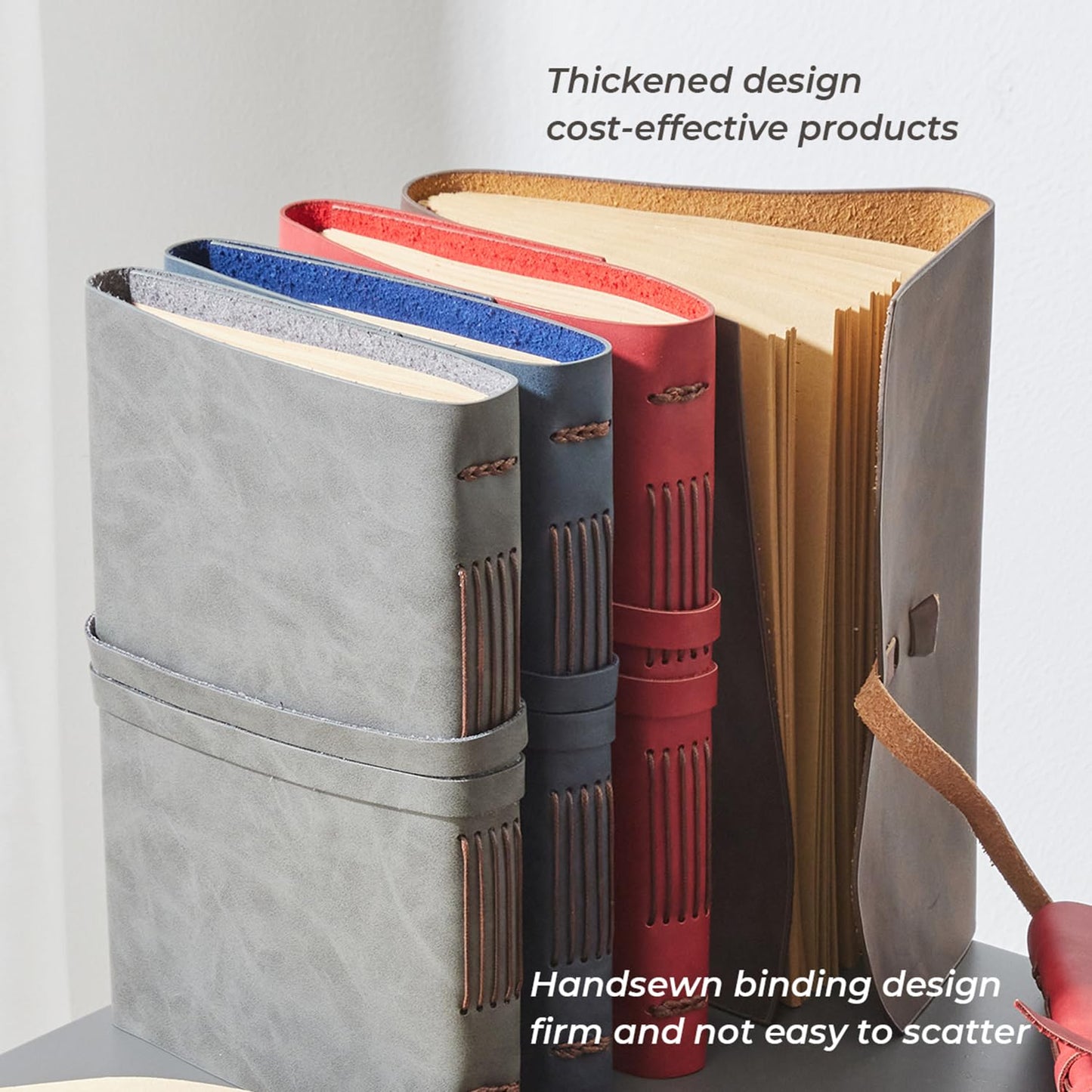 RILIHO Leather Journal Notebook - Genuine Leather Journals for Writing 260 Pages 5x7.1 Inches