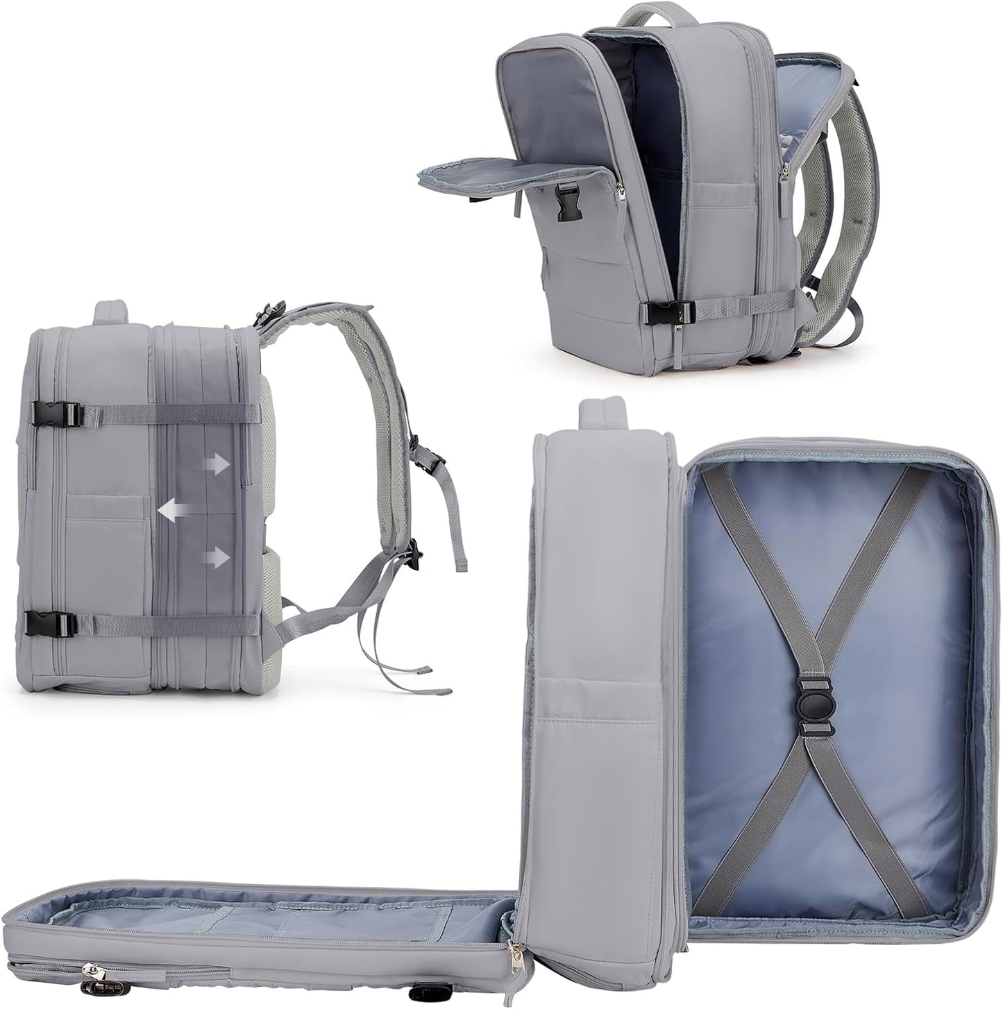 coowoz Large Travel Backpack For Women Men, Carry On Backpack,Hiking Backpack Waterproof Outdoor