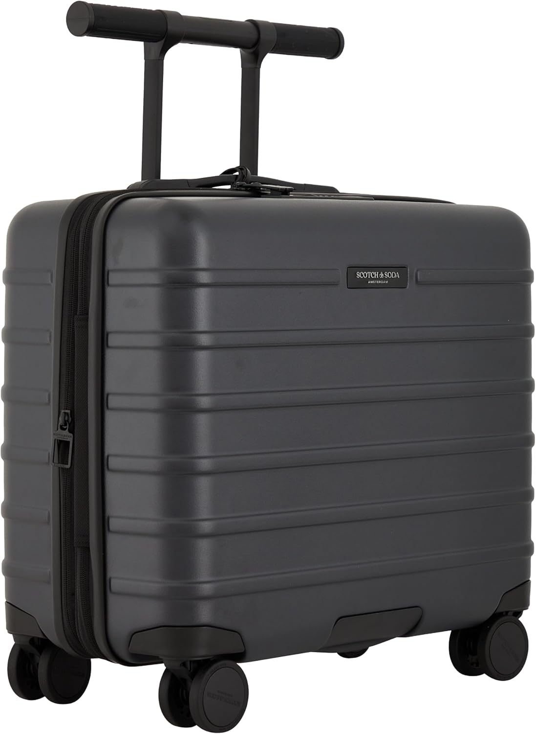 Scotch & Soda Tilburg Luggage, Black, 19-Inch Trunk Briefcase