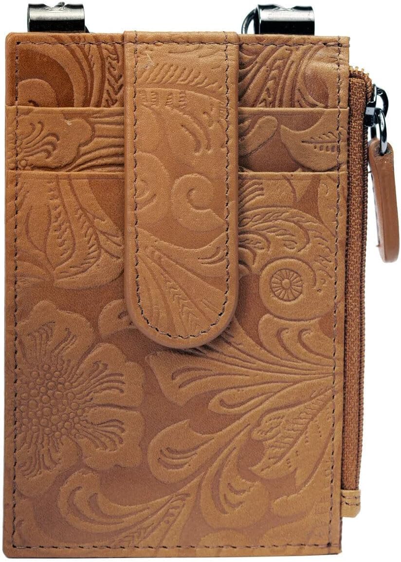 RFID Blocking Boot Wallet with Security Chain & Zipper Lock – Genuine Leather Wallets for Men