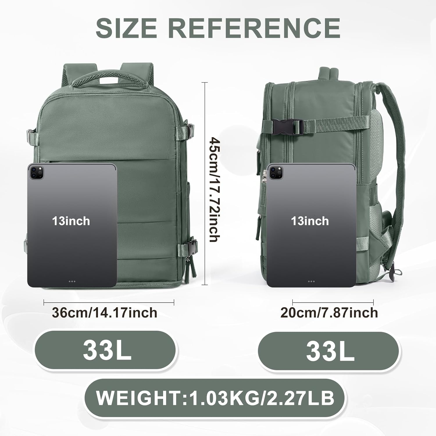 coowoz Large Travel Backpack Carry On for Women Man Waterproof Gym Backpacks Mochila de Viaje