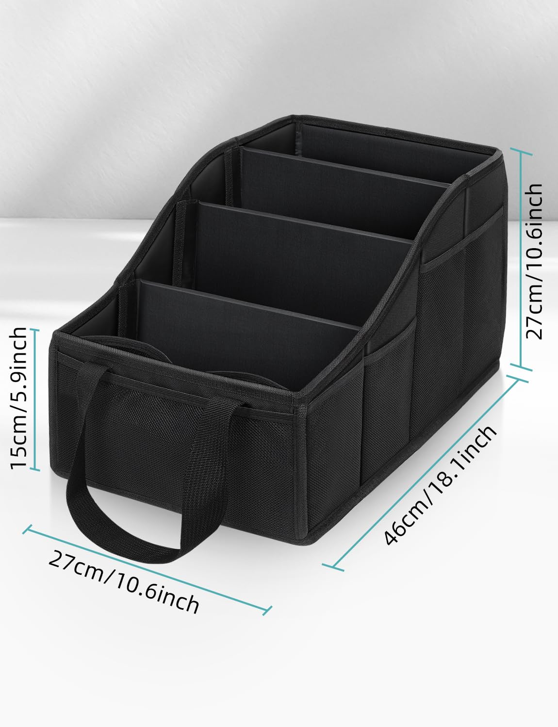 YOHOOLYO Car Seat Organizer with 4 Compartments, 4 Cup Holders