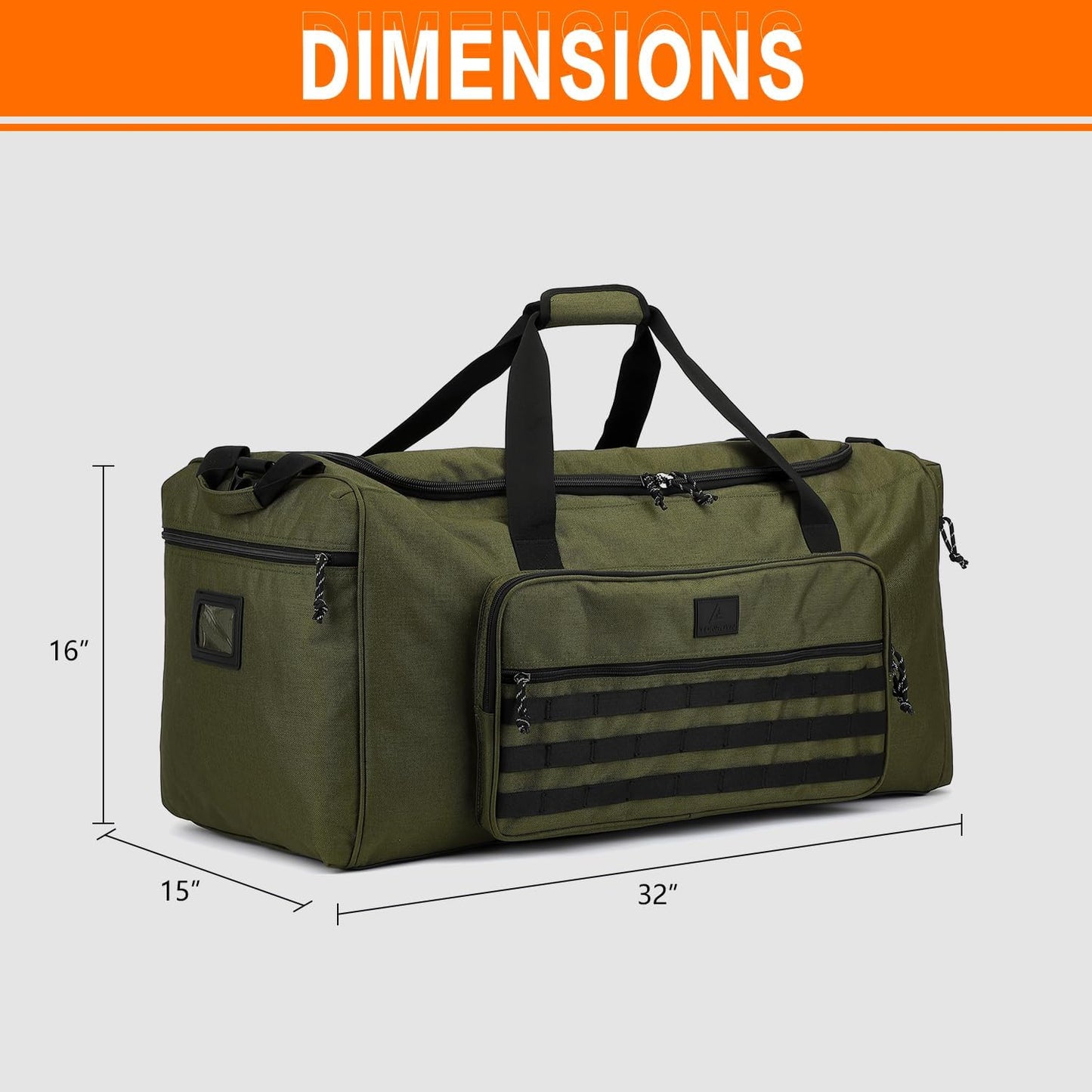 125L Extra Large Gym Duffle Bag for Men Women with Shoes Compartment Heavy Duty Tactical Sports