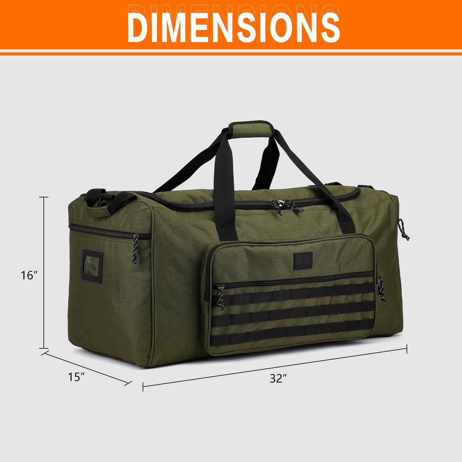 125L Extra Large Gym Duffle Bag for Men Women with Shoes Compartment Heavy Duty Tactical Sports