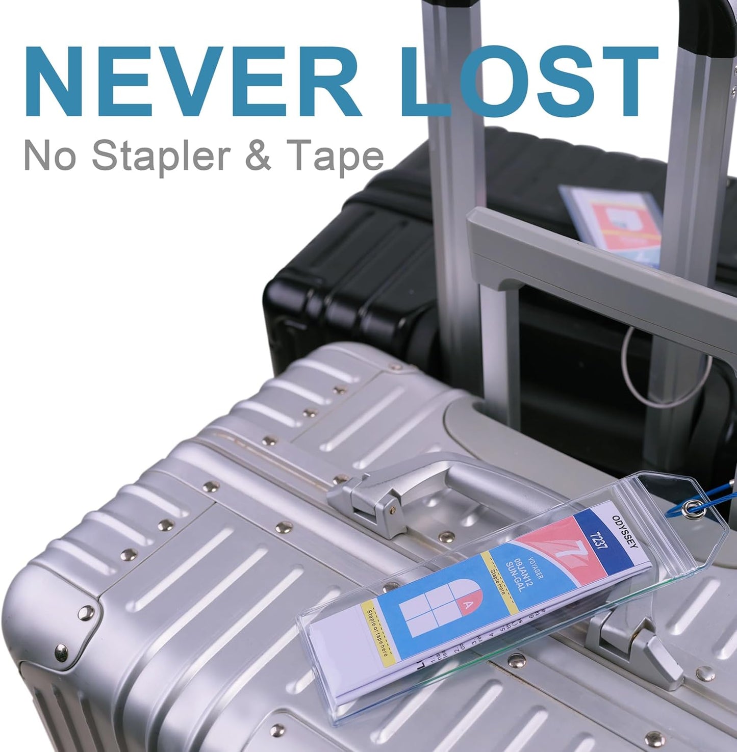 Royal Caribbean & Celebrity Cruise Ship Essentials - Luggage Tag Holders for 2025 Cruise Lovers Must Have, Waterproof & Reusable