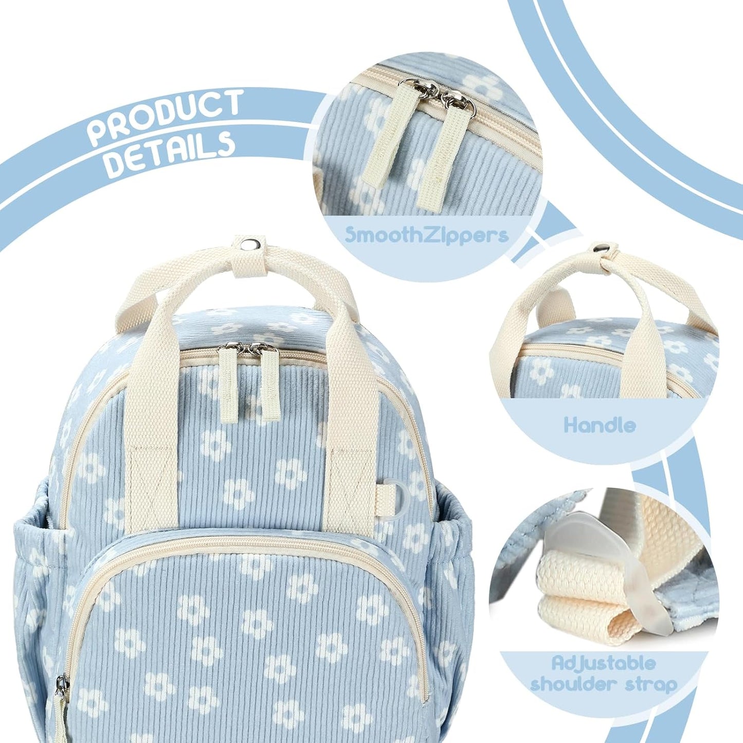 Bluboon Toddler Backpack for Girls Boys 2-4 Cute 12" Preschool Kindergarten Backpacks Kids Daycare Bags School Travel