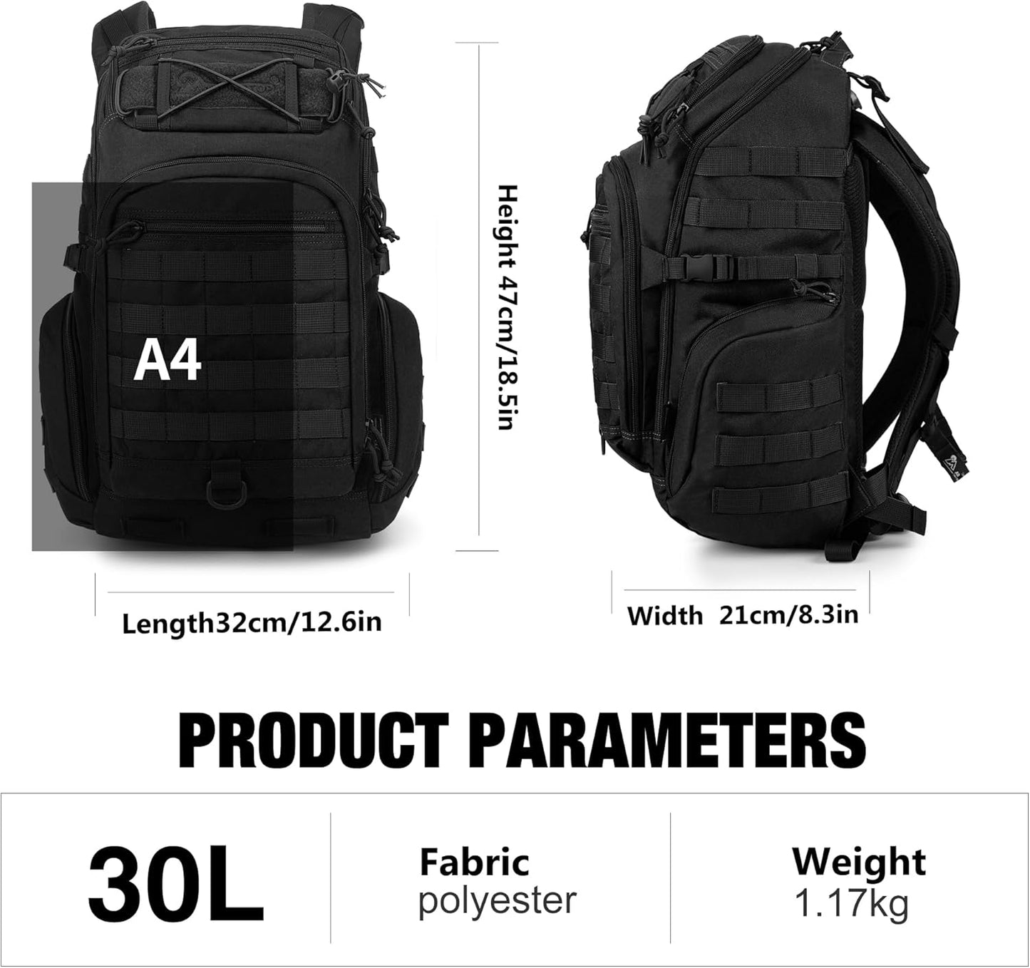 Mardingtop 30L Casual Backpack for Men and Women, Commuter Backpack for Daily Work, Travel