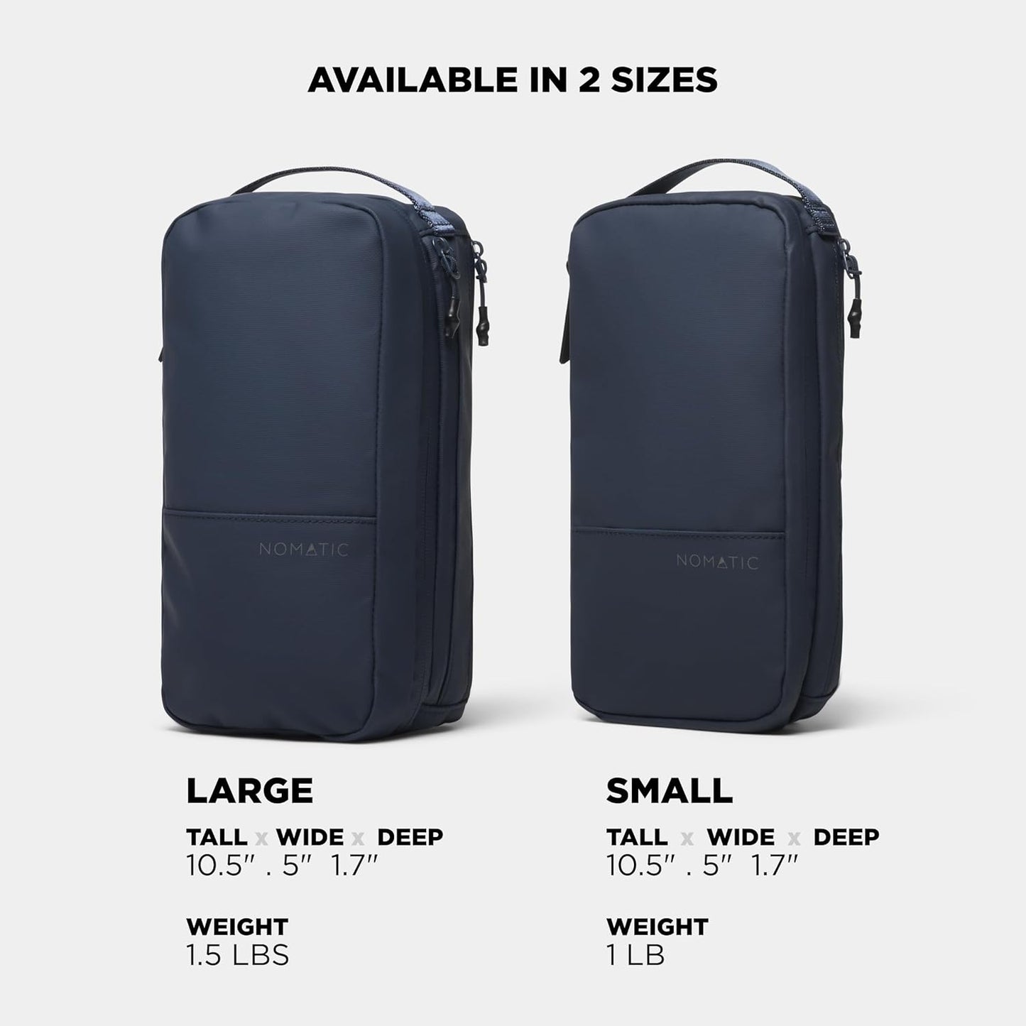 NOMATIC Toiletry Bag for Trips - Great for Travel Size Toiletries - Travel Essentials Wash Bag