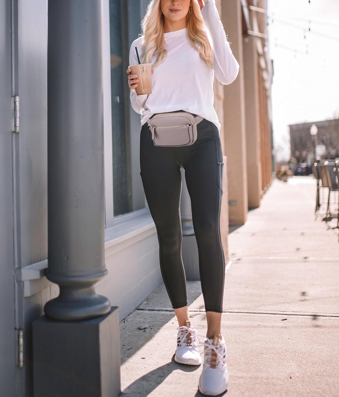 UTO Fanny Pack for Women Crossbody Trendy Fashion Belt Purse Chest Waist Hip Bumbag for Outdoor Shopping Travel Hiking
