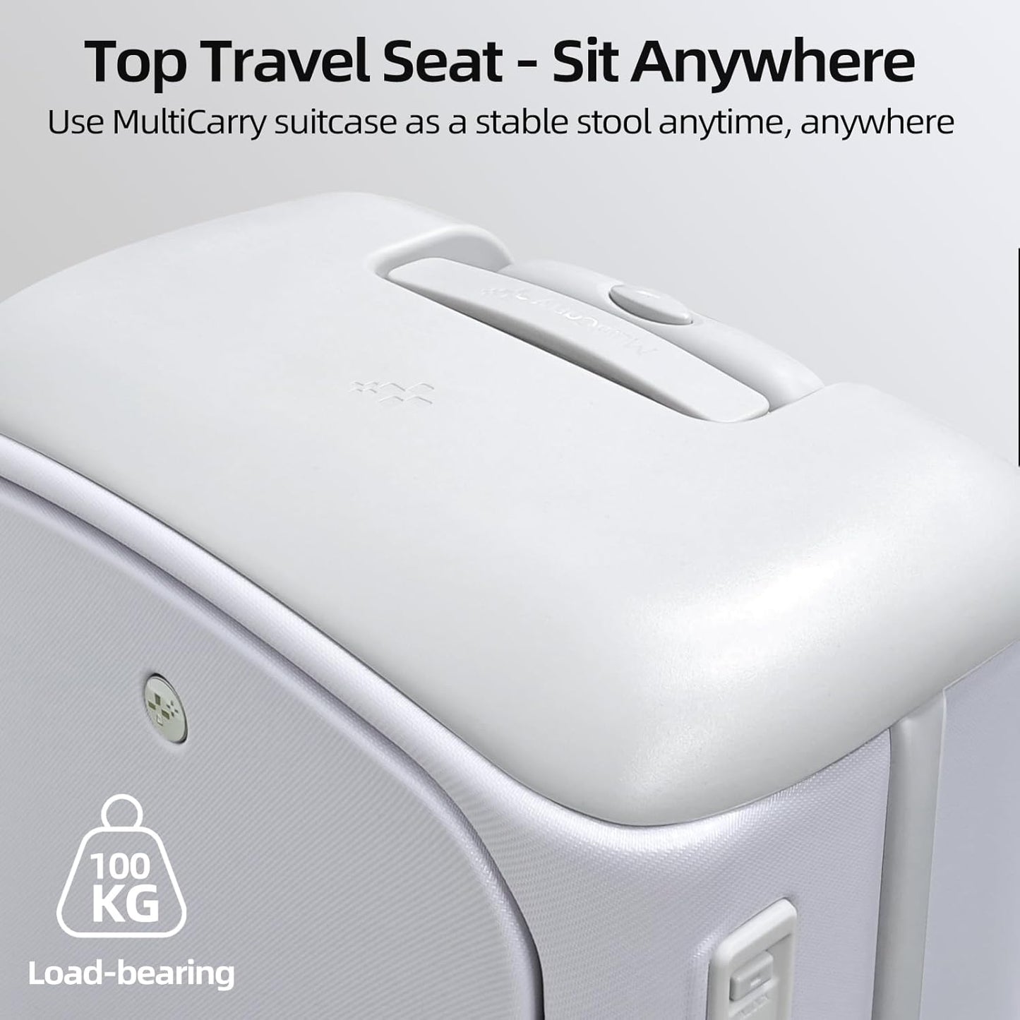 Hang Safe Carry On Luggage,PC Hard Shell Zipperless Bussiness Suitcases,21.3''x15''x9''Airline