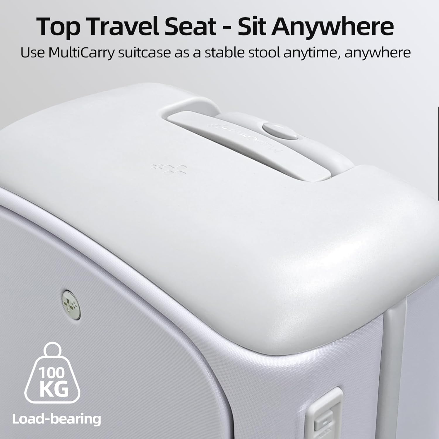 Hang Safe Carry On Luggage,PC Hard Shell Zipperless Bussiness Suitcases,21.3''x15''x9''Airline